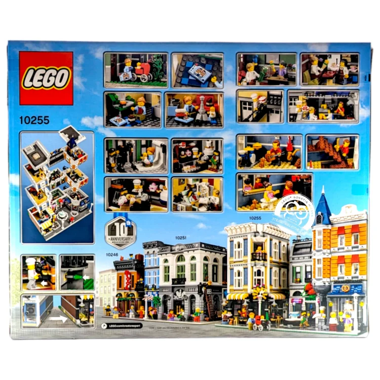 LEGO Creator Expert 10255 Stadtleben Steine-Bibliothek Rückseite