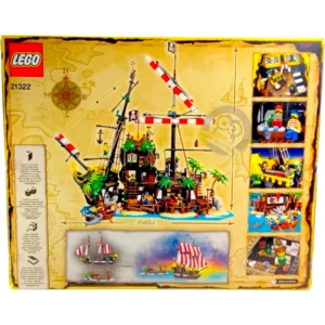 LEGO IDEAS 21322 Piraten der Barracuda-Bucht Steine-Bibliothek Rückseite