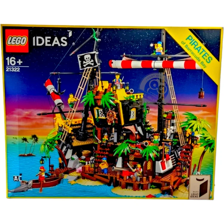 LEGO IDEAS 21322 Piraten der Barracuda-Bucht Steine-Bibliothek Vorderseite