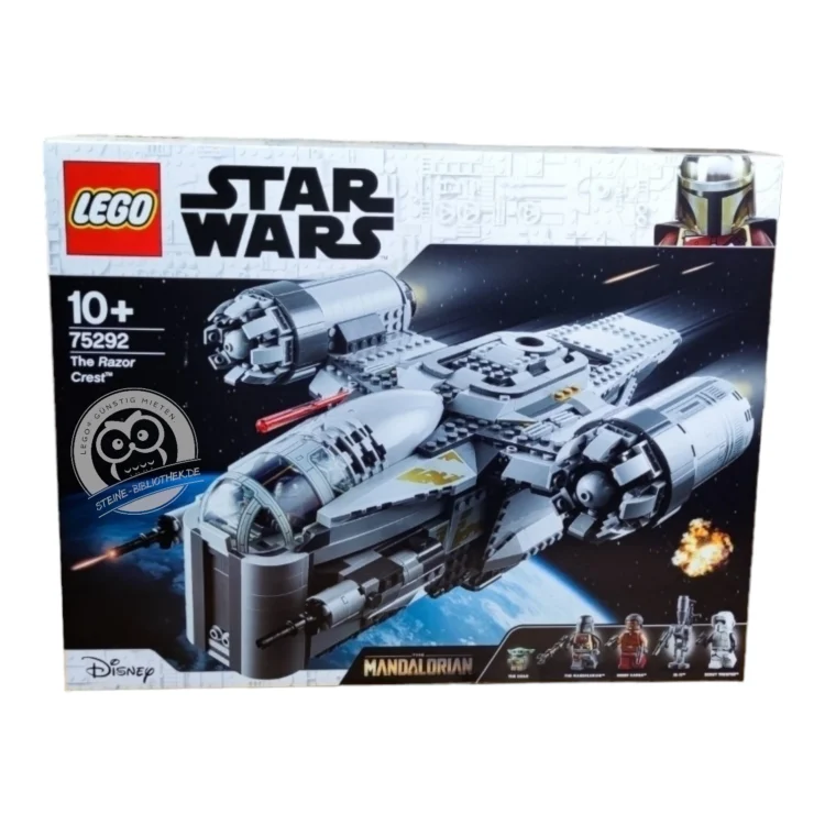 LEGO Star Wars 75292 Razor Crest Steine-Bibliothek Vorderseite