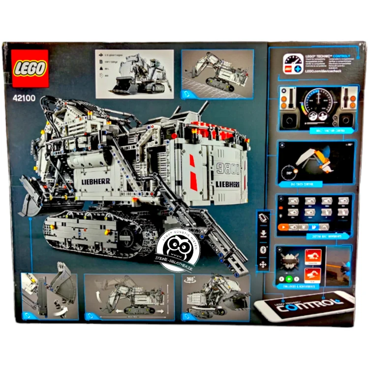 LEGO Technic 42100 Liebherr R9800 Steine-Bibliothek Rückseite