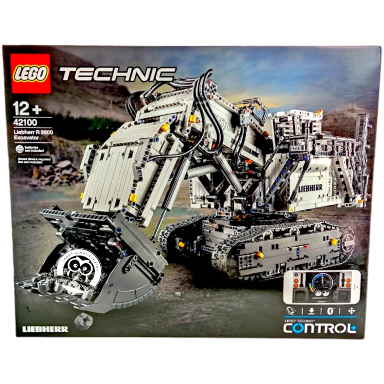 LEGO® Technic 42100 Liebherr Bagger R 9800 Steine-Bibliothek Vorderseite.webp