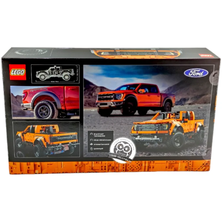LEGO Technic 42126 Ford Raptor Steine-Bibliothek Rückseite